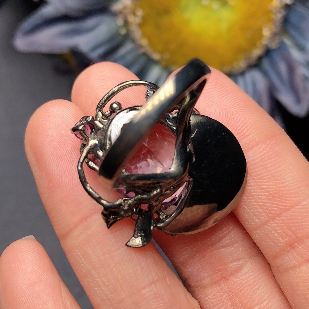 Clearancesterling Silver Amethyst Ring - image 6